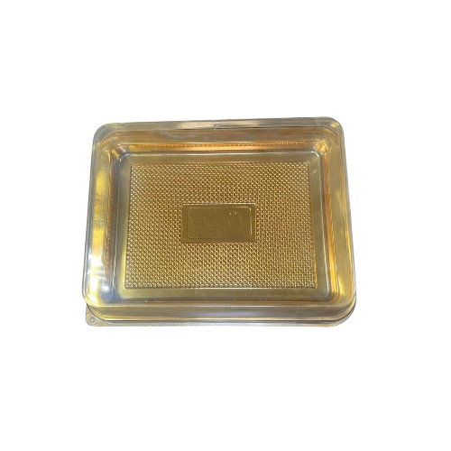 علبة كيك ذهبية مربعة وسط – JS6806 – عبوة 3 قطع