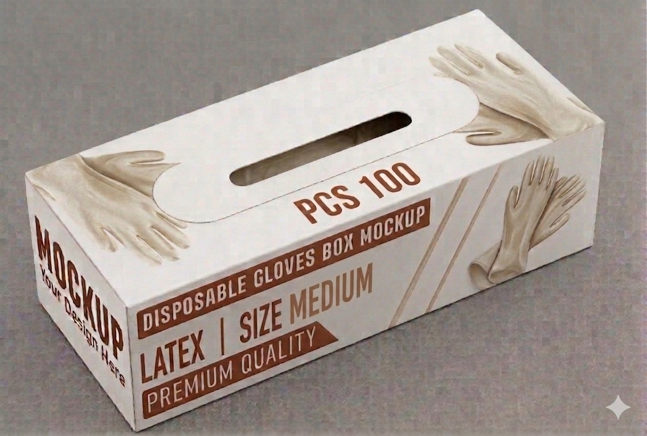 قفازات لاتكس للاستعمال مرة واحدة – مقاس متوسط – 100 قطعة
