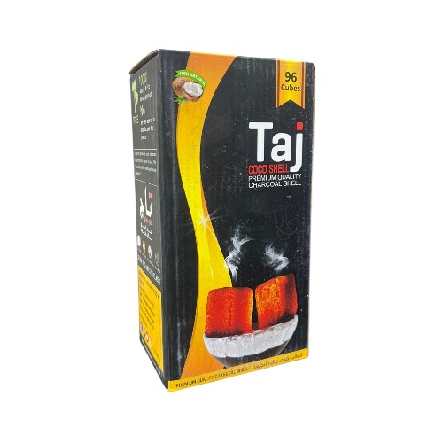 فحم تاج مكعبات من قشرة جوز الهند 96 قطعة صديق للبيئة وعديم الرائحة – خالي من المواد الكيميائية