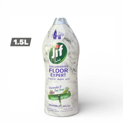 منظف الأرضيات جف المركز فلور إكسبرت الرخام الأبيض برائحة اللافندر وزيت شجرة الشاي – 1.5 لتر