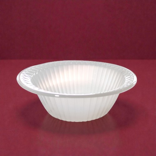 وعاء بلاستيك أبيض 15 أونص – عبوة 50 قطعة