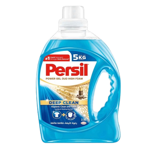منظف غسيل سائل برسيل باور جيل تنظيف عميق برغوة عالية بعطر العود – 2.5 لتر