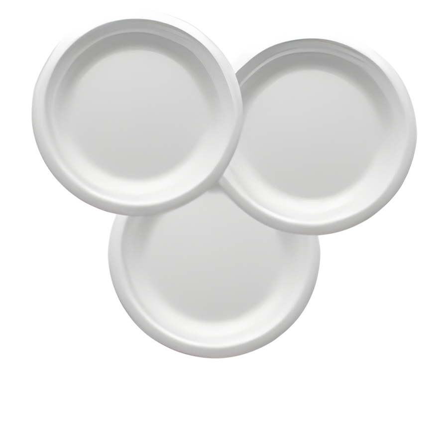 طبق فوم دائري 7 إنش – عبوة 20 قطعة