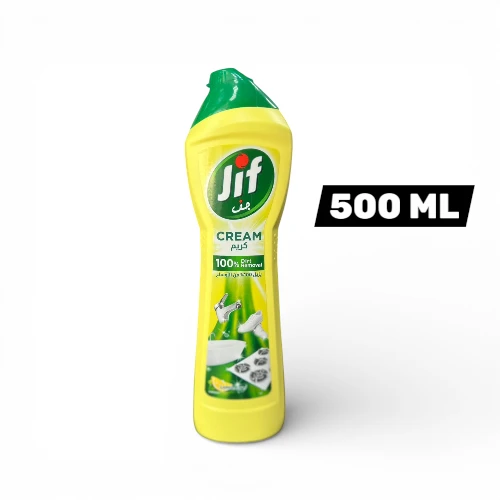 جيف منظف كريمي متعدد الاستخدامات بالليمون – 500 مل (إزالة 100% للأوساخ)