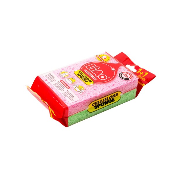 إسفنجة لياو سليلوز قطعتين – 6882