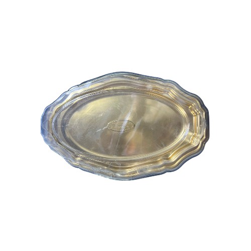 علبة كيك ذهبية بيضاوية مع غطاء 400 × 255 مم – DB255OV – عبوة 3 قطع