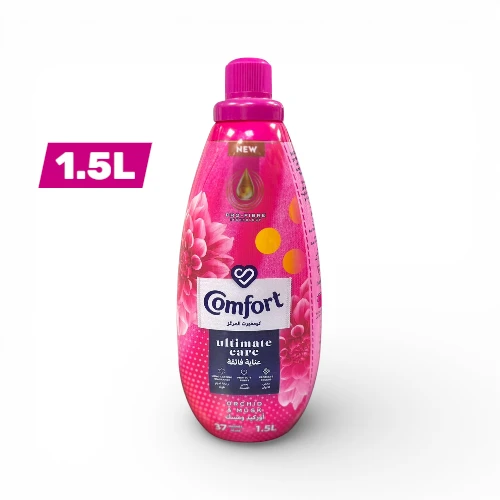 ملطف الأقمشة كومفورت الترا كير مركز برائحة الأوركيد والمسك – 1.5 لتر